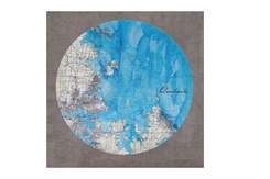 map depicting coastal and inland regions of a geographic area on a blue-gray canvas,