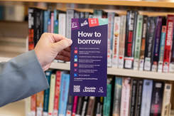 Instructions on how to borrow items from Library of Things