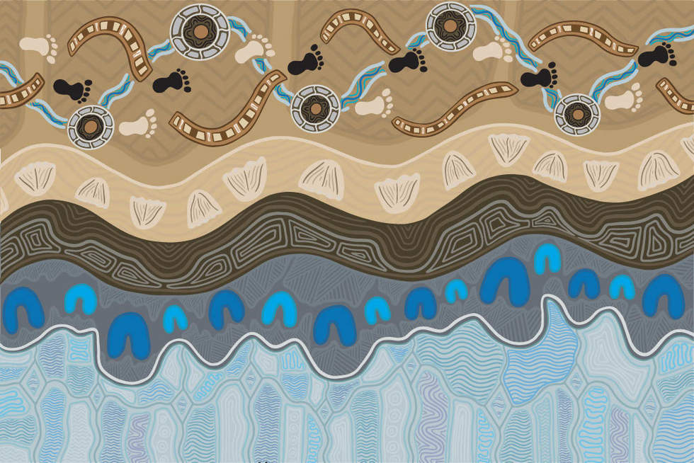 Nakia Cadd, 2022 (detail) Innovate Reconciliation Action Plan artwork